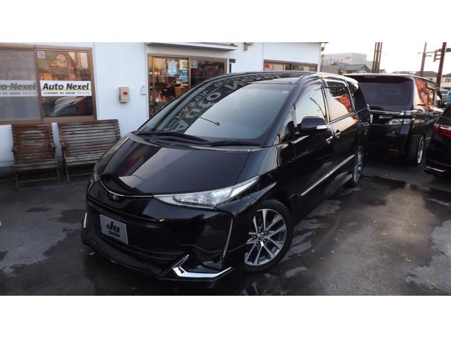 エスティマ アエラス 4WD/ナビ/地デジフルセグ/Bluetooth/HDMI/USB/トヨタセーフティセンス/モデリスタエアロ/スマートキー/クルーズC/両側自動ドア/7人乗り/LEDライト/衝突軽減ブレーキ(2枚目)