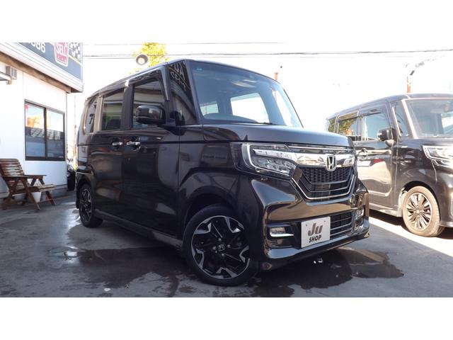 N-BOXカスタム G・EXターボホンダセンシング ナビ地D/Bluetooth/USB/バックカメラ/Hセンシング/両側自動ドア/LEDライト/Hレザー/スーパースライドシート/スマートキー/デジタルインナーミラー/シーケンシャル/オートミラー/禁煙(4枚目)