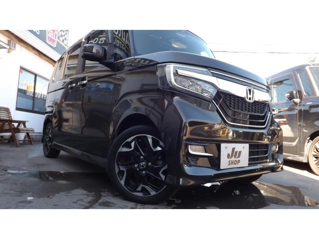 N-BOXカスタム G・EXターボホンダセンシング ナビ地D/Bluetooth/USB/バックカメラ/Hセンシング/両側自動ドア/LEDライト/Hレザー/スーパースライドシート/スマートキー/デジタルインナーミラー/シーケンシャル/オートミラー/禁煙(6枚目)