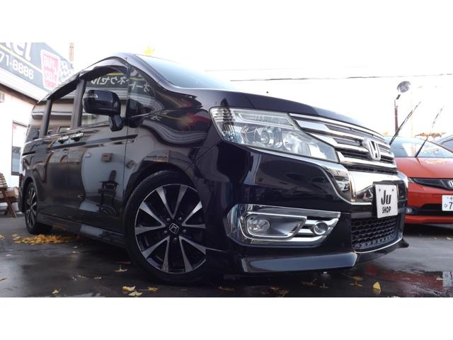 ステップワゴンスパーダ Ｚ　クールスピリット　大型９インチナビ／地Ｄフルセグ／バックカメラ／キセノン／スマートキー／ＥＴＣ／クルーズコントロール／両側自動ドア／パドルシフト／フルエアロ／ローダウン／ハーフレザー／禁煙車（6枚目）