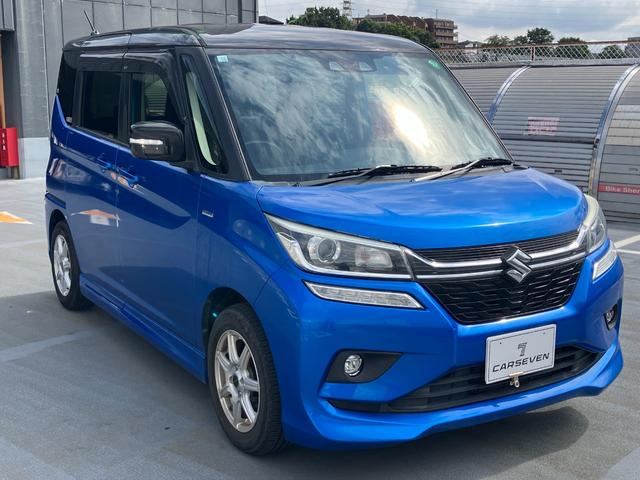 ソリオバンディット ハイブリッドＭＶ　ワンオーナー　純正メモリナビ　フルセグＴＶ　Ｂｌｕｅｔｏｏｔｈ接　ＥＴＣ　スマートキー２個　両側電動スライドドア　レーダークルーズ　衝突軽減ブレーキ（4枚目）
