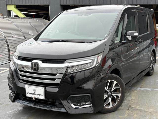 ステップワゴンスパーダ スパーダ　ホンダセンシング　１オーナー　純正メモリナビ　２列目モニター　バックカメラ　フルセグＴＶ　Ｂｌｕｅｔｏｏｔｈ接　ＥＴＣ　前後ドラレコ　スマートキー２個　革調シートカバー　シティブレーキ　レーンキープ　コーナーセンサー（2枚目）
