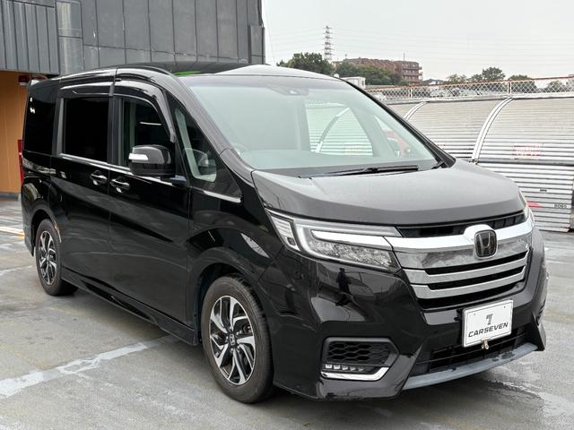ステップワゴンスパーダ スパーダ　ホンダセンシング　１オーナー　純正メモリナビ　２列目モニター　バックカメラ　フルセグＴＶ　Ｂｌｕｅｔｏｏｔｈ接　ＥＴＣ　前後ドラレコ　スマートキー２個　革調シートカバー　シティブレーキ　レーンキープ　コーナーセンサー（4枚目）