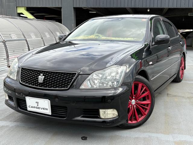 クラウン アスリート　プレミアムエディション　純正ＨＤＤナビ　バックカメラ　レオニス１８インチＡＷ　リア・リアアンダーエアロ　電動シート　シートカバー　ＥＴＣ　スマートキー２個　車両・ナビ取説有り　ディーラー記録簿有り（2枚目）