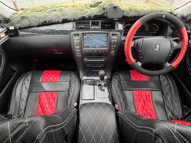 クラウン アスリート　プレミアムエディション　純正ＨＤＤナビ　バックカメラ　レオニス１８インチＡＷ　リア・リアアンダーエアロ　電動シート　シートカバー　ＥＴＣ　スマートキー２個　車両・ナビ取説有り　ディーラー記録簿有り（27枚目）