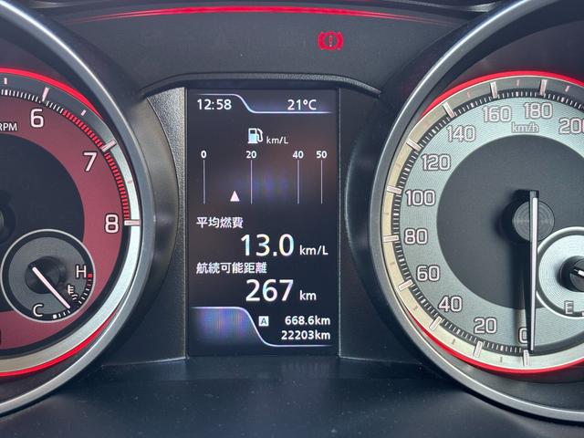 スイフトスポーツ ベースグレード　ワンオーナー　禁煙車　純正メモリナビ　全周囲カメラ　フルセグＴＶ　ＥＴＣ　前後ドラレコ　レーダークルーズ　ブラインドスポット　コーナーセンサー　シートヒーター　純正１７インチＡＷ　スマートキー２個（21枚目）