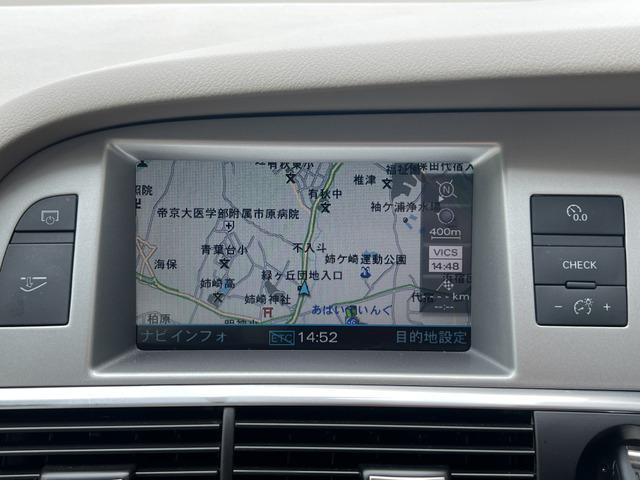 Ａ６アバント ２．８ＦＳＩクワトロ　ベージュレザーシート　シートヒーター　ナビ　テレビ　ＣＤ　バックカメラ　ＥＴＣ　クリアランスソナー　１７インチＡＷ　電動バックドア　パドルシフト　パワーシート　オートＡＣ　ルーフレール　二年車検付き（18枚目）