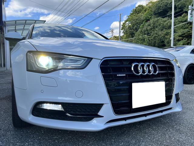 Ａ５ ２．０ＴＦＳＩクワトロ　４ＷＤ　黒レザーシート　パワーシート　バックカメラ　ナビ　テレビ　バックカメラ　クリアランスソナー　アイドリングストップ　１８インチＡＷ　純正フロアマット　クルーズコントロール　記録簿　二年車検付き（15枚目）