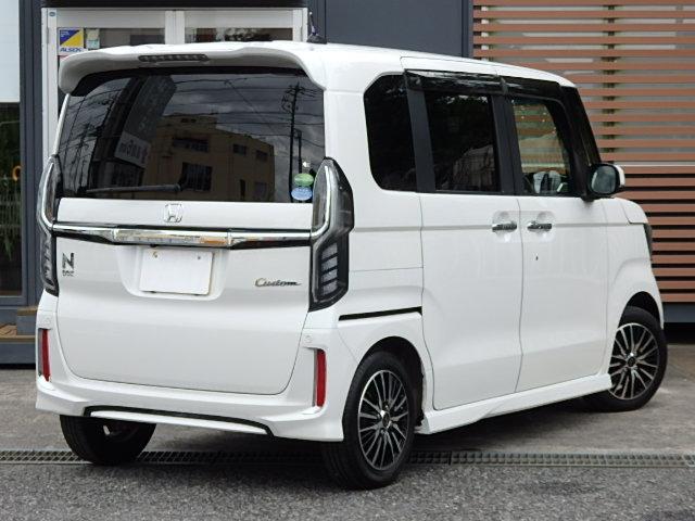 Ｎ－ＢＯＸカスタム Ｇ・Ｌホンダセンシング　ナビ　バックカメラ　８スピーカー　衝突軽減ブレーキ　両側電動スライドドア　クルーズコントロール　スマートキー　ＥＴＣ　ＬＥＤ　車検整備付き　１年保証（3枚目）