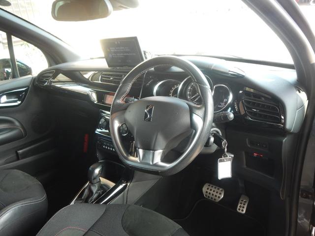 DS3 パフォーマンスライン クルーズコントロール ETC 社外ナビTV Bluetooth 純正オーディオ 17aw ハーフレザーシート(9枚目)