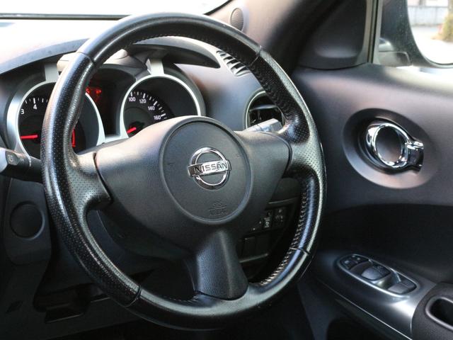 ジューク 15RX ドライブレコーダー・メモリーナビ・ワンセグ・ETC・キーレス・純正17インチアルミ・ドアバイザー・オートA/C・革巻きハンドル・Wエアバック・プライバシーガラス(16枚目)