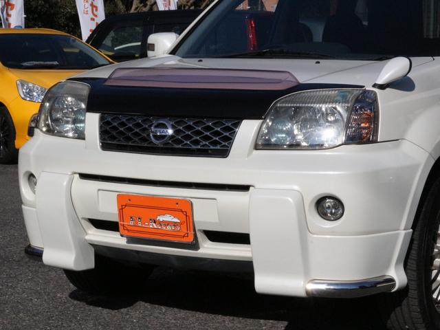 エクストレイル ＧＴ　後期型・ＳＲ２０ＶＥＴターボ・ハイパールーフ・純正エアロ・バグガード・ＲＡＹＳ１７インチアルミ・ＥＴＣ・キーレス・オートＡ／Ｃ・純正ナビ・ウィンカーミラー・ドアバイザーＨＩＤヘッドライト・フォグランプ（12枚目）