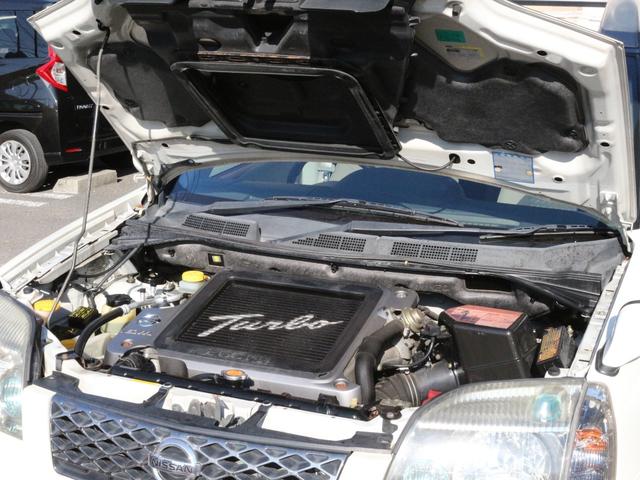 エクストレイル ＧＴ　後期型・ＳＲ２０ＶＥＴターボ・ハイパールーフ・純正エアロ・バグガード・ＲＡＹＳ１７インチアルミ・ＥＴＣ・キーレス・オートＡ／Ｃ・純正ナビ・ウィンカーミラー・ドアバイザーＨＩＤヘッドライト・フォグランプ（24枚目）