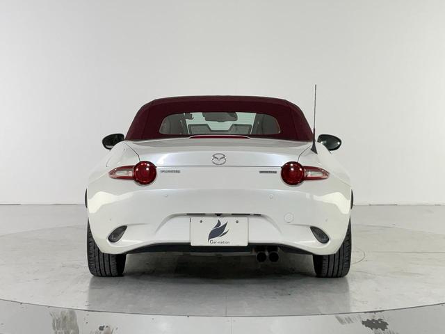 ロードスター １．５　Ｓ　１００周年記念車　ｉ－ｓｔｏｐ／ｉ－ＥＬＯＯＰ／セーフティＰＫＧ（クルコン／アダプティブＬＥＤヘッド）／ＢＳＭ／車線逸脱警報／前後衝突軽減ブレーキ／ＡＴ誤発進抑制／専用レッドナッパ革シート／マツコネ／ＥＴＣ／ドラレコ（6枚目）