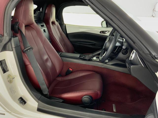 ロードスター １．５　Ｓ　１００周年記念車　ｉ－ｓｔｏｐ／ｉ－ＥＬＯＯＰ／セーフティＰＫＧ（クルコン／アダプティブＬＥＤヘッド）／ＢＳＭ／車線逸脱警報／前後衝突軽減ブレーキ／ＡＴ誤発進抑制／専用レッドナッパ革シート／マツコネ／ＥＴＣ／ドラレコ（43枚目）