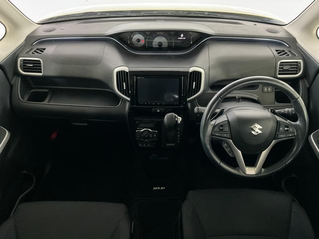 ソリオバンディット ハイブリッドＳＶ　全方位モニター／両側パワスラ／ツートンルーフ／セーフティサポート（ＤＣＢＳ／誤発進抑制／車線逸脱警報／アダプティブクルコン／ＬＥＤヘッド・フォグ／シートヒーター／純正８型ナビ／Ｂｌｕｅｔｏｏｔｈ／（11枚目）