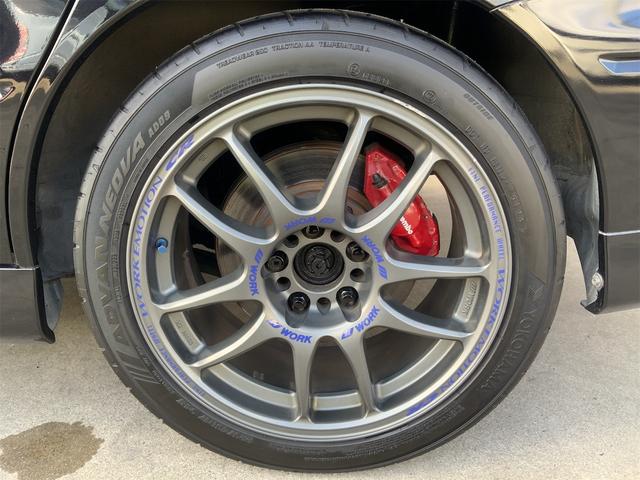 ランサー エボリューションVII GT-A サンルーフ 大型リアスポイラー 修復歴リア WORK17インチ 前後ブレンボ 4G63ターボエンジン HIDヘッド MTモード付AT 革巻きステアリング 自社買取 純正予備部品有 パドルシフト(20枚目)