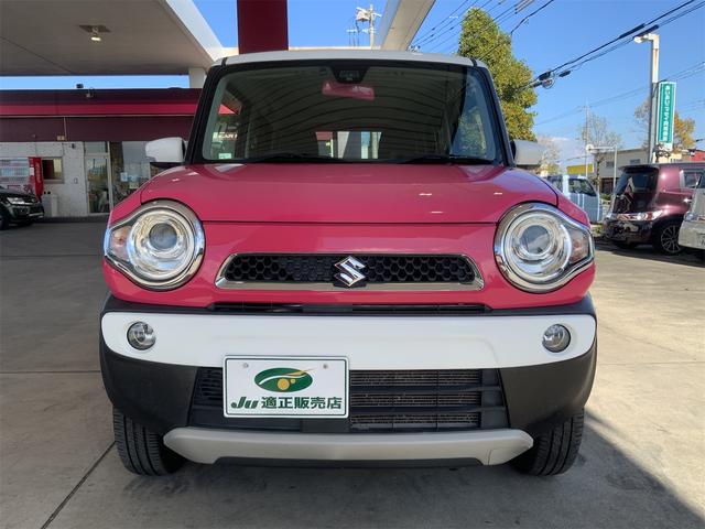 ハスラー Ｘターボ　スマホ連携ナビ　バックカメラ　２トーンホワイトルーフ　Ｂｌｕｅｔｏｏｔｈ　ステアリングスイッチ　ＨＩＤヘッド　レーダーブレーキサポート　衝突軽減　ターボ　スマートキー　プッシュスタート　ＥＴＣ（2枚目）