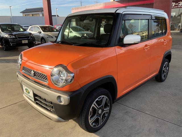 ハスラー Ｘターボ　ルーフレール　ドラレコ　ナビ　バックカメラ　ＥＴＣ　ツートンホワイトルーフ　ＨＩＤヘッド　スマートキー　プッシュスタート　レーダーブレーキ　４ＷＤ　ターボ　誤発進抑制　ワンセグＴＶ　シートヒーター（7枚目）