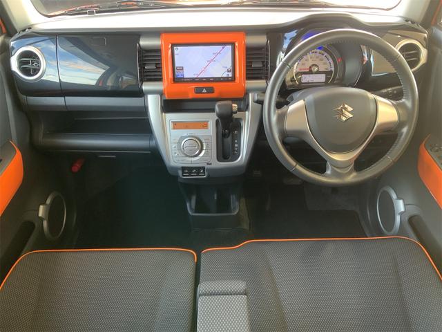 ハスラー Ｘターボ　ルーフレール　ドラレコ　ナビ　バックカメラ　ＥＴＣ　ツートンホワイトルーフ　ＨＩＤヘッド　スマートキー　プッシュスタート　レーダーブレーキ　４ＷＤ　ターボ　誤発進抑制　ワンセグＴＶ　シートヒーター（15枚目）