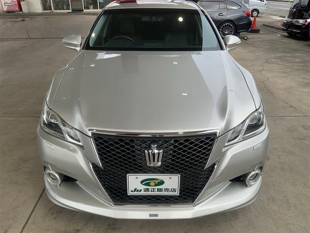 クラウン アスリートＧ　ムーンルーフ　モデリスタエアロ　黒革シート　シートヒーター・ベンチレーション　ナビ　バックカメラ　パワーシート　ＨＩＤヘッド　イージークローザー　ＬＥＤフォグ　１８インチＡＷ　ＥＴＣ　１０スピーカー（2枚目）