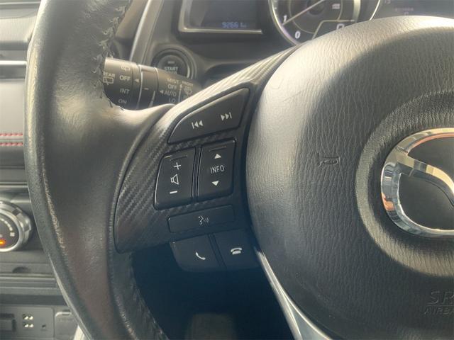 デミオ ＸＤツーリング　６ＭＴ　マツコネ　ＬＥＤヘッド　ＥＴＣ　Ｂｌｕｅｔｏｏｔｈ　クルコン　スマートキー　プッシュスタート　ＵＳＢ　ＳＤ　フォグ　シートカバー　フルセグ地デジＴＶ　ステアリングスイッチ　衝突軽減　Ｐガラス（30枚目）