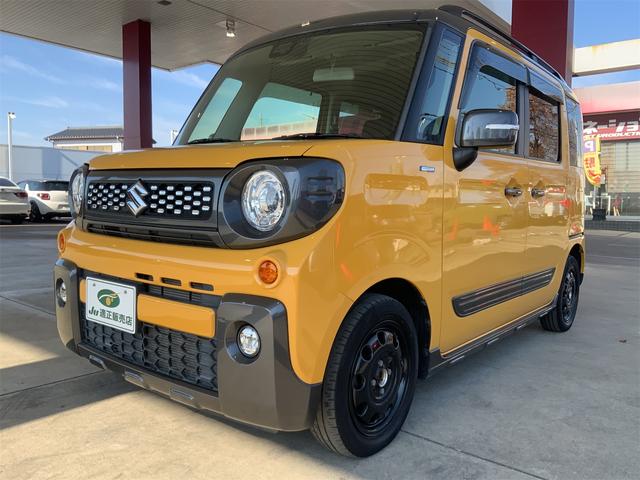 スペーシアギア ハイブリッドXZ ターボ 2トーンカラー セーフティサポート LEDヘッド ナビ ETC Bluetooth コーナーセンサー スマートキー 両側電動 クルコン 4WD ATハイビーム 衝突軽減 誤発進抑制 LKA(7枚目)