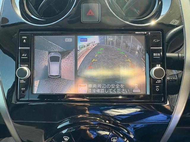ノート Ｘ　モード・プレミア　ＥＴＣ　純正ナビ　マルチビューカメラ　オートライト　スマートキー　フォグライト　社外アルミ　衝突軽減ブレーキ装備（16枚目）