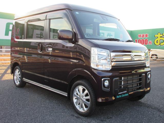 エブリイワゴン ＰＺターボ　【修復歴無し】　社外ＳＤナビ・フルセグＴＶ　バックカメラ　ＥＴＣ　ドライブレコーダー　左後パワースライドドア　レーダーブレーキサポート　キセノンライト　フォグランプ　純正１４インチＡＷ　スマートキー（7枚目）