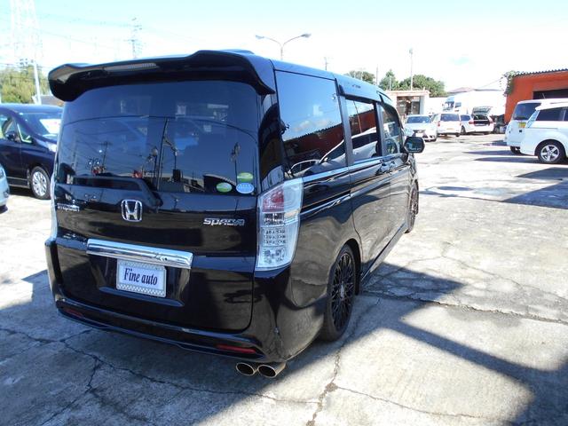 ステップワゴンスパーダ Z TEIN車高調キット 社外18インチアルミ 社外マフラー インターHDDナビ フリップダウンモニター バックカメラ 両側パワースライドドア ETC HIDヘッドライト スマートキー パドルシフト(41枚目)