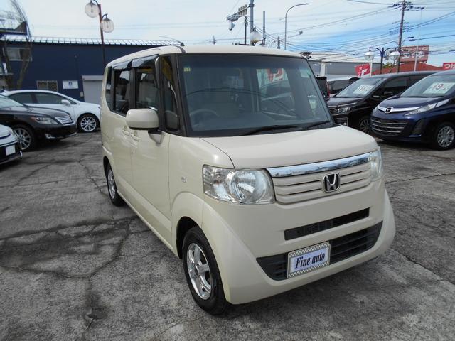 Ｎ－ＢＯＸ Ｇ・Ｌパッケージ　アイドリングストップ　ギャザズインターナビ　前後２カメラドライブレコーダー　左側パワースライドドア　ステアリングリモコン　スマートキー＆プッシュスタート　社外１３インチアルミ（34枚目）