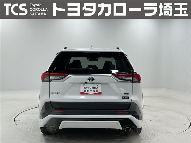 RAV4 ハイブリッドG 衝突被害軽減装置 エアロ ワンオーナ- バックモニター 整備記録簿 地デジTV LEDヘッドライト スマキー 電動シ-ト AWD TVナビ パワステ 横滑り防止装置 クルコン AAC エアバッグ AW(3枚目)