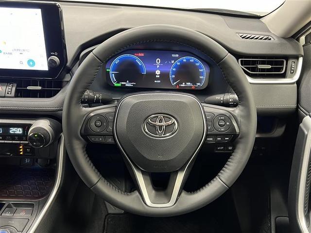 RAV4 ハイブリッドG 衝突被害軽減装置 エアロ ワンオーナ- バックモニター 整備記録簿 地デジTV LEDヘッドライト スマキー 電動シ-ト AWD TVナビ パワステ 横滑り防止装置 クルコン AAC エアバッグ AW(9枚目)