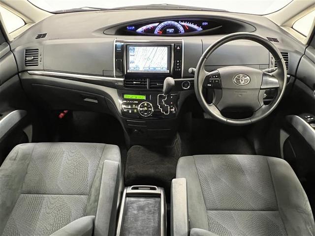 エスティマ アエラス　Ｒカメラ　イモビライザー　ＤＶＤ再生可能　地デジＴＶ　Ｓキー　ナビＴＶ　デュアルエアバック　エアコン　アルミ　ＰＳ　クルコン　Ｗエアコン　ＨＤＤナビ　ＥＴＣ　３列　パワーウィンドウ　ＡＢＳ　ＳＲＳ（8枚目）