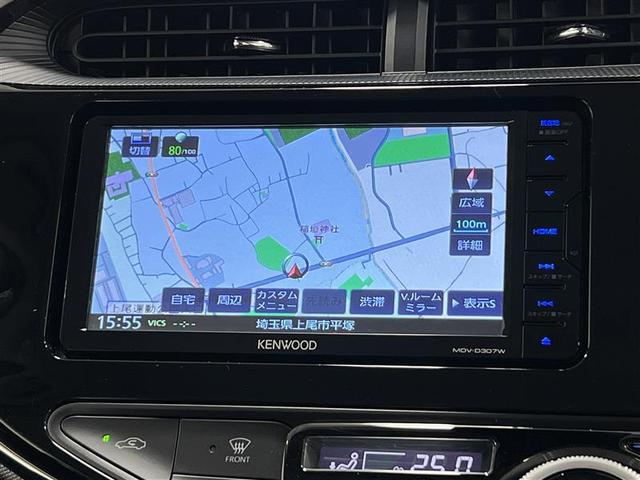 アクア S 寒冷地仕様 トヨタセーフティセンス カロッツェリア製ナビ CD SD USB/AUX端子付 バックモニター ETC オートエアコン 電動格納式ドアミラー パワーウィンドウ ワイヤレスキー 点検記録簿(12枚目)