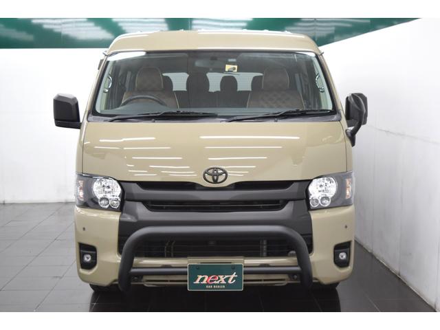 ハイエースワゴン ＧＬ　Ｂｌｕｅｔｏｏｔｈ　カスタムフェイスチェンジ　ナビ　地デジＴＶ　バックカメラ　シートカバー　ブルバー　オーバーフェンダー　フォグランプ　ブラックアウトホイール　新品ＲＴタイヤ　アウトドアカスタム（7枚目）