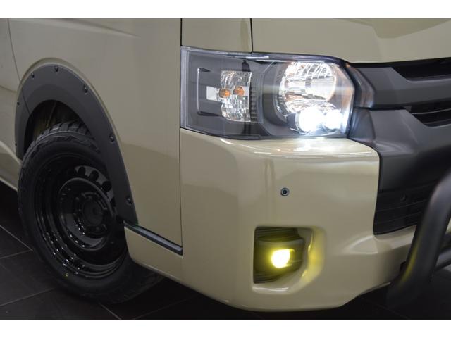ハイエースワゴン ＧＬ　Ｂｌｕｅｔｏｏｔｈ　カスタムフェイスチェンジ　ナビ　地デジＴＶ　バックカメラ　シートカバー　ブルバー　オーバーフェンダー　フォグランプ　ブラックアウトホイール　新品ＲＴタイヤ　アウトドアカスタム（14枚目）