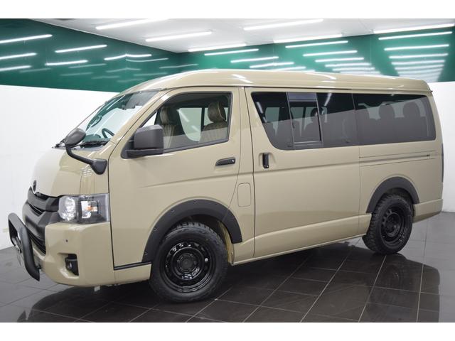 ハイエースワゴン ＧＬ　Ｂｌｕｅｔｏｏｔｈ　カスタムフェイスチェンジ　ナビ　地デジＴＶ　バックカメラ　シートカバー　ブルバー　オーバーフェンダー　フォグランプ　ブラックアウトホイール　新品ＲＴタイヤ　アウトドアカスタム（28枚目）
