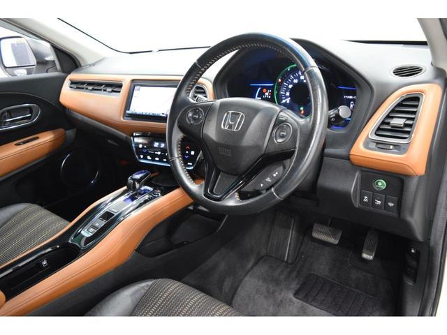 ヴェゼル ハイブリッドZ ブラウンレザー 衝突被害軽減システム フルセグナビ ETC マニュアルモード LEDヘッドライト オートライト クルーズコントロール Bカメラ アイドリングストップ ハーフレザーシート(15枚目)