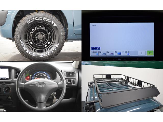 Ｂｌｕｅｔｏｏｔｈ　ナビ　地デジＴＶ　フルセグ　キーレス　リフトアップ　ブラックアウトホイール　新品マッドタイヤ　カスタムグリル　ルーフキャリアラック　アウトドアカスタム