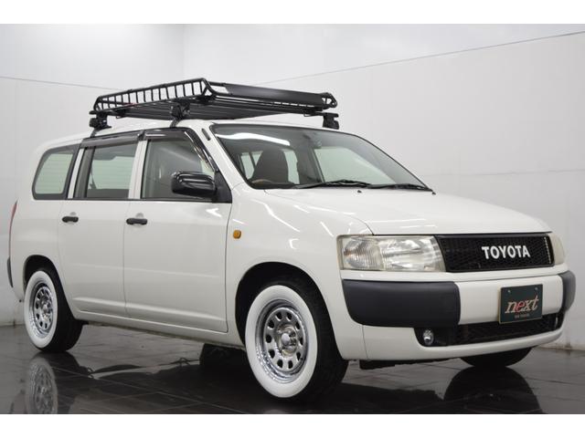 プロボックスバン DXコンフォートパッケージ ウッドステアリング デイトナホイール ルーフラック ブラウンシート フォグランプ アウトドアカスタム(8枚目)