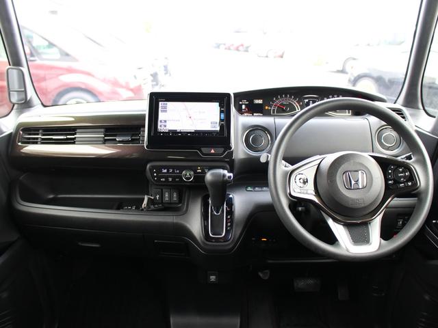 Ｎ－ＢＯＸカスタム Ｇ・ＥＸホンダセンシング　雹損害有　ワンオーナー　助手席スーパースライド　純ナビ　フルセグＴＶ　Ｂｌｕｅｔｏｏｔｈ　ＣＤ・ＤＶＤ　両側パワスラ　センシング　ビルトインＥＴＣ　バックカメラ　ＬＥＤヘッド　サイドカーテンエアバッグ（5枚目）