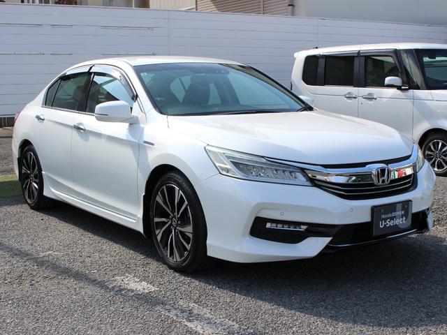 アコードハイブリッド EX 純正ナビ フルセグTV サイド・バックカメラ ビルトインETC2.0 ハーフレザーシート シートヒーター パワーシート パドルシフト コーナーセンサー LEDヘッドライト 純正18インチAW Pシート(25枚目)