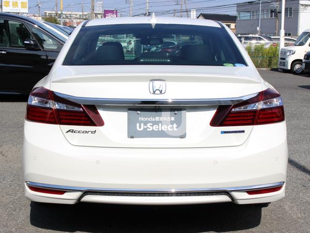 アコードハイブリッド EX 純正ナビ フルセグTV サイド・バックカメラ ビルトインETC2.0 ハーフレザーシート シートヒーター パワーシート パドルシフト コーナーセンサー LEDヘッドライト 純正18インチAW Pシート(28枚目)