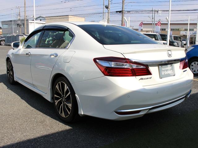 アコードハイブリッド EX 純正ナビ フルセグTV サイド・バックカメラ ビルトインETC2.0 ハーフレザーシート シートヒーター パワーシート パドルシフト コーナーセンサー LEDヘッドライト 純正18インチAW Pシート(29枚目)