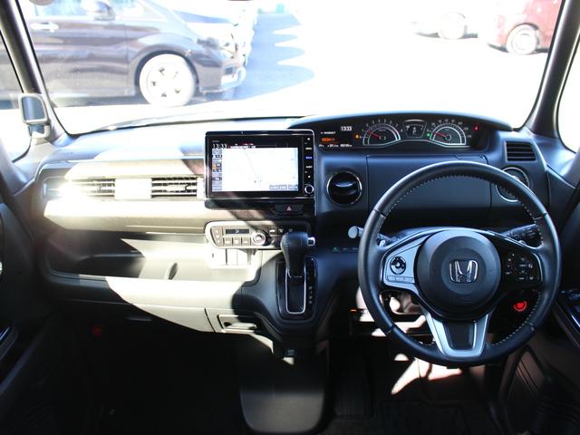 N-BOXカスタム G・EXターボホンダセンシング 純正8型ナビ 純正ドラレコ前後 フルセグTV Bluetooth ETC USB スマートキー LEDヘッドライト バックカメラ AppleCarPlay 両側オートスライドドア 1オーナ Rカメ(7枚目)