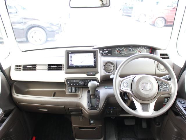 Ｎ－ＢＯＸ Ｌ　センシング　純ナビ　フルセグＴＶ　Ｂｌｕｅｔｏｏｔｈ　両パワスラ　シートヒーター　スマキー２個　ＬＥＤヘッド　ＣＤ録音　ＤＶＤ再生　衝突軽減　Ｐセンサー　アダプティブクルーズ　シートバックテーブル（5枚目）