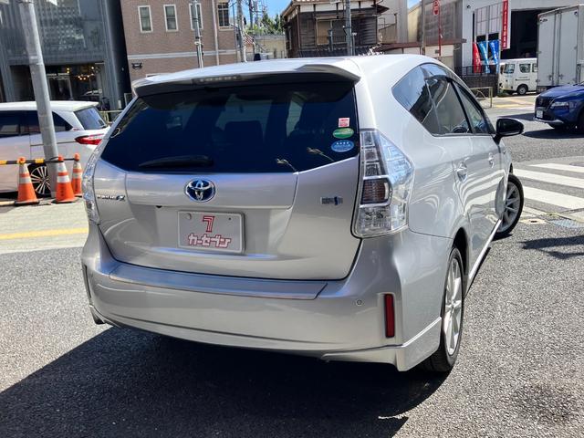 プリウスアルファ Ｇツーリングセレクション　ワンオーナー　禁煙車　純正ナビ　バックカメラ　ワンセグＴＶ　Ｂｌｕｅｔｏｏｔｈ　ＥＴＣ　障害物ソナー　ステアスイッチ　スマートキー２個　令和７年ディーラー記録簿（5枚目）