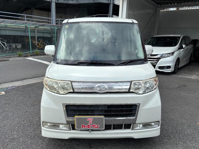 タント カスタムＸリミテッド　ワンオーナー　禁煙車　社外ＳＤナビ　フルセグ　スマートキー　片側電動スライドドア　ＨＩＤヘッドライト　フォグランプ　プライバシーガラス　純正１４インチアルミホイール　車両ナビ取扱説明書　スペアキー（4枚目）