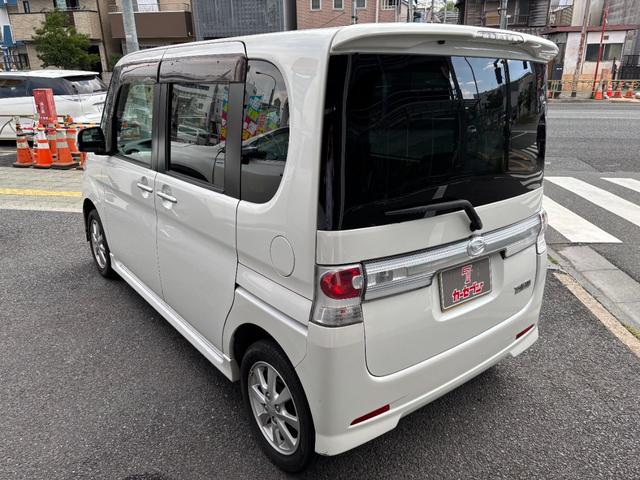 タント カスタムＸリミテッド　ワンオーナー　禁煙車　社外ＳＤナビ　フルセグ　スマートキー　片側電動スライドドア　ＨＩＤヘッドライト　フォグランプ　プライバシーガラス　純正１４インチアルミホイール　車両ナビ取扱説明書　スペアキー（8枚目）